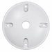 Morris Morris 36812 4" Round Weatherproof Cover 1-Hole 1/2" White 36812