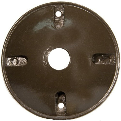 Morris Morris 36814 4" Round Weatherproof Cover 1-Hole 1/2" Bronze 36814