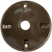 Morris Morris 36814 4" Round Weatherproof Cover 1-Hole 1/2" Bronze 36814