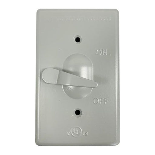 Morris Morris 37290 Single-Toggle Weatherproof Switch Cover, Gray 37290