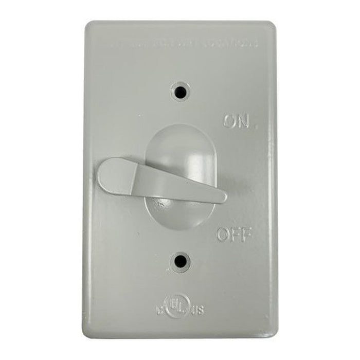 Morris Morris 37290 Single-Toggle Weatherproof Switch Cover, Gray 37290