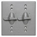Morris Morris 37291 2-Gang Toggle Weatherproof Switch Cover, Gray 37291