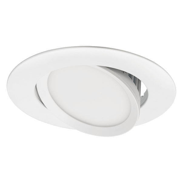 NICOR Dcg Series 4" White 7W Cct SelectablNicor DCG43120SWHe 27K/30K/35K/40K/50K Recessed Gimbal Led DCG43120SWH
