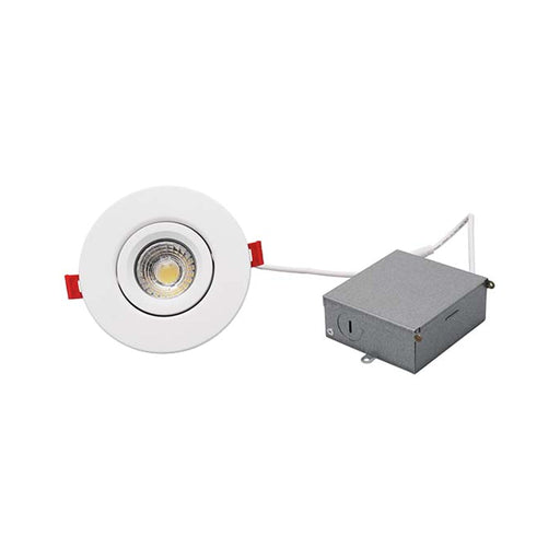 NICOR NICOR DGC43120SRDWH 4 Inch Canless LED Gimbal Downlight 9W 5CCT White 120V DGC43120SRDWH