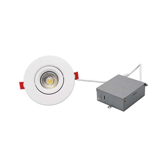 NICOR NICOR DGC43120SRDWH 4 Inch Canless LED Gimbal Downlight 9W 5CCT White 120V DGC43120SRDWH