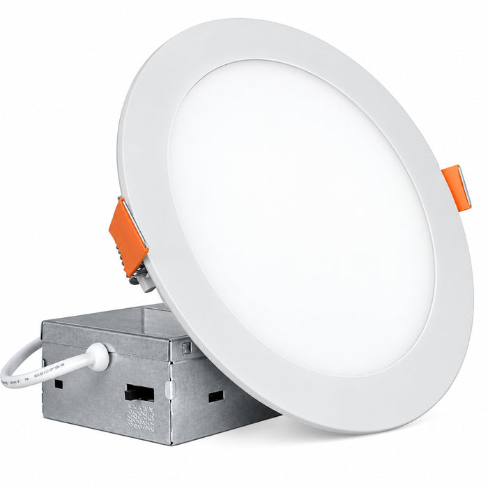 NICOR NICOR IXE61120S8RDWH 6" Canless LED Downlight, 5-CCT, 120V, White IXE61120S8RDWH