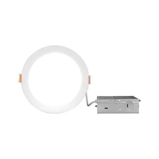 NICOR NICOR IXE61120S8RDWH 6" Canless LED Downlight, 5-CCT, 120V, White IXE61120S8RDWH