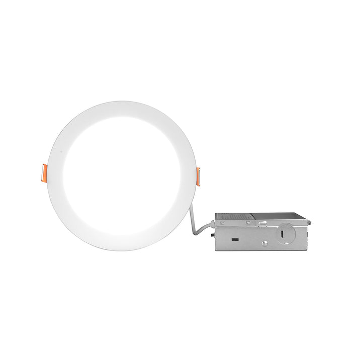 NICOR NICOR IXE61120S8RDWH 6" Canless LED Downlight, 5-CCT, 120V, White IXE61120S8RDWH