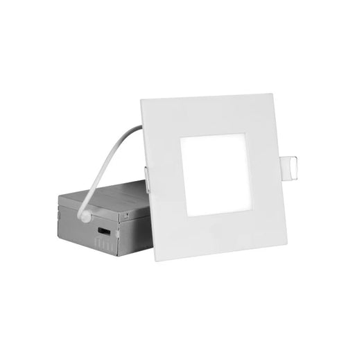 NICOR NICOR REL41120SSQWH Square Edge Lit LED Canless Downlight 10W 5CCTSelectables REL41120SSQWH