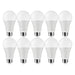 SATCO S11419 A19 LED bulbs, 10-pack, 14W 5000K with E26 bases.