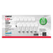 SATCO S11419 A19 LED bulb 10-pack product packaging, specification side.