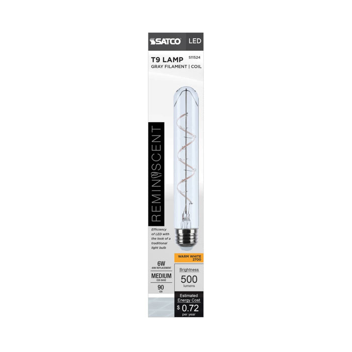SATCO S11524 T9 Reminiscent LED bulb retail packaging