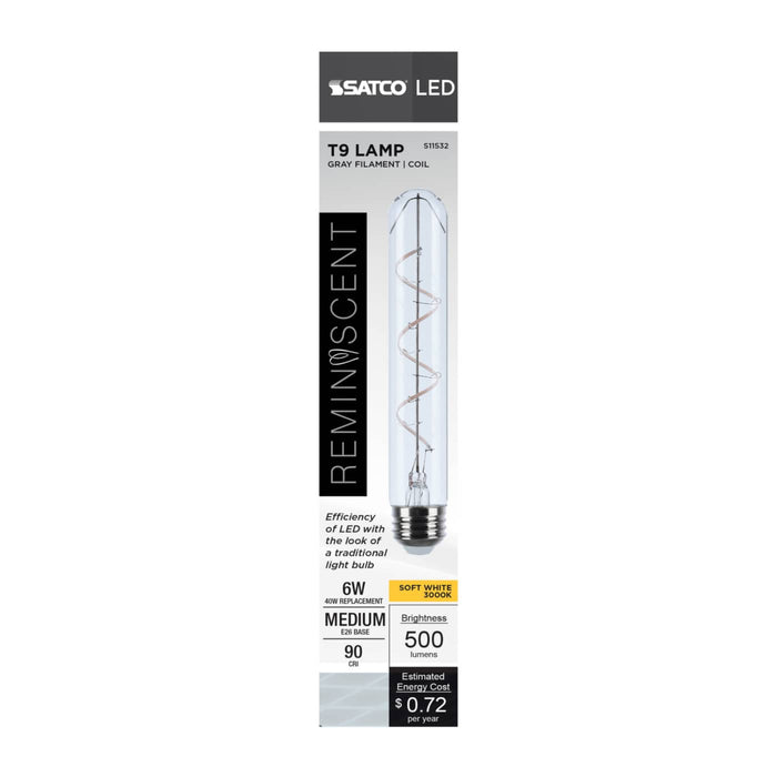 SATCO S11532 T9 Reminiscent LED bulb retail packaging