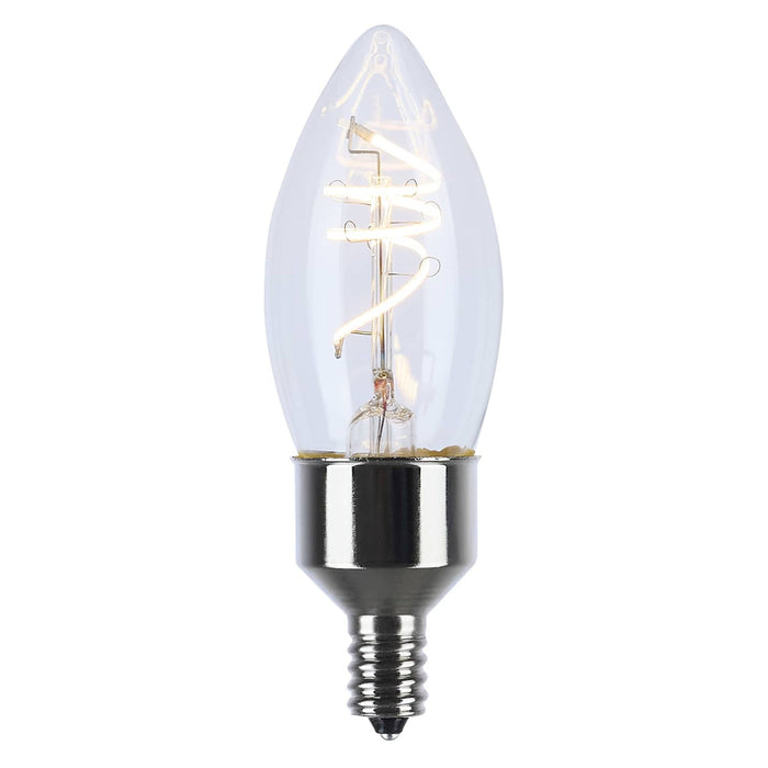 Satco Satco S10523 B11 LED Filament Bulbs 4W 2700K E12 2-Pack S10523