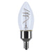 Satco Satco S10523 B11 LED Filament Bulbs 4W 2700K E12 2-Pack S10523