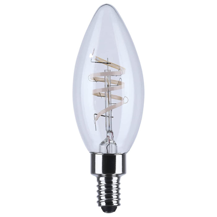 SATCO SATCO S10523R1 B11 Reminiscent LED Bulbs 4W 2700K E12 2-Pack S10523R1