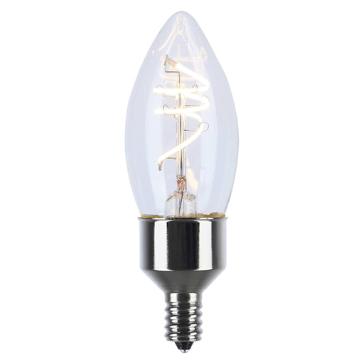 Satco Satco S11525 B11 LED Filament Bulb 4W 2700K E12 Clear S11525