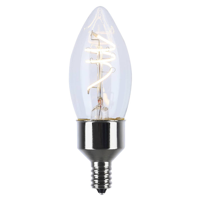 Satco Satco S11525 B11 LED Filament Bulb 4W 2700K E12 Clear S11525