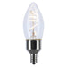 Satco Satco S11525 B11 LED Filament Bulb 4W 2700K E12 Clear S11525