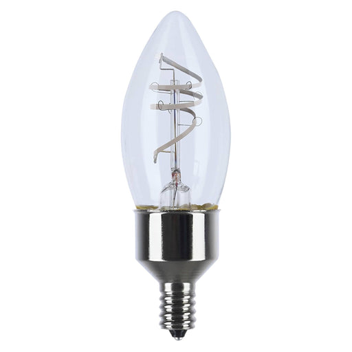 Satco Satco S11525 B11 LED Filament Bulb 4W 2700K E12 Clear S11525