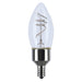 Satco Satco S11525 B11 LED Filament Bulb 4W 2700K E12 Clear S11525