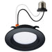 SATCO SATCO S11832R1 4" Residential 7W LED Black Trim Downlight Trim 5 Selectable CCT Settings 120V Wet S11832R1