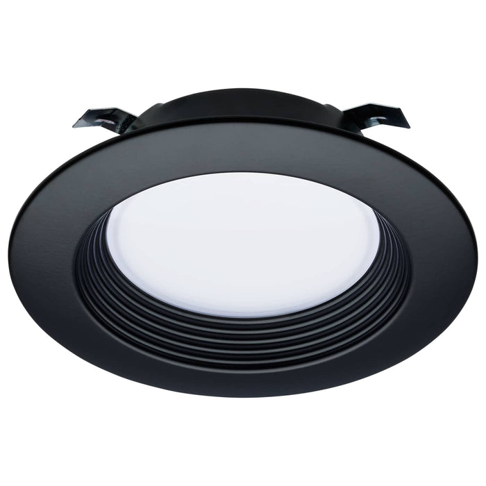 SATCO SATCO S11832R1 4" Residential 7W LED Black Trim Downlight Trim 5 Selectable CCT Settings 120V Wet S11832R1