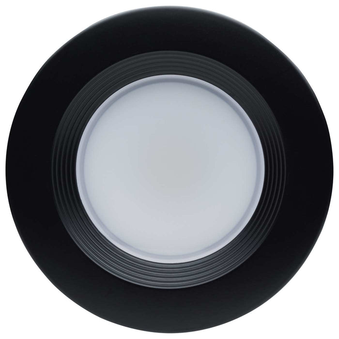 SATCO SATCO S11832R1 4" Residential 7W LED Black Trim Downlight Trim 5 Selectable CCT Settings 120V Wet S11832R1