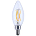 SATCO SATCO S21274 B11 5.5W LED Filament Bulb 3000K E12 500 Lumens Clear S21274