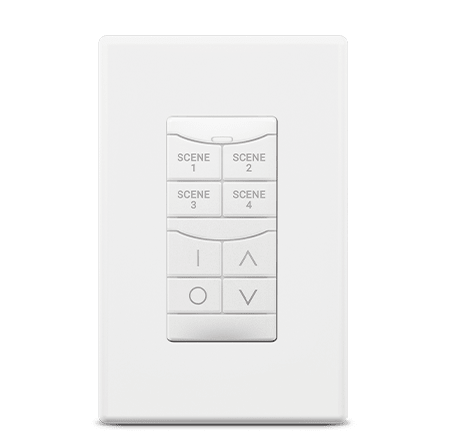 SensorWorx SensorWorx Digital 2 - Zone Wall Station On/Off Raise/Lower White SWD-804-2P-WH