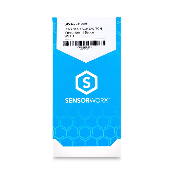 SENSORWORX Sensorworx SWX - 801 - WH Wh Decorator Dimmer Switch Low Voltge Momentary White SWX-801-WH