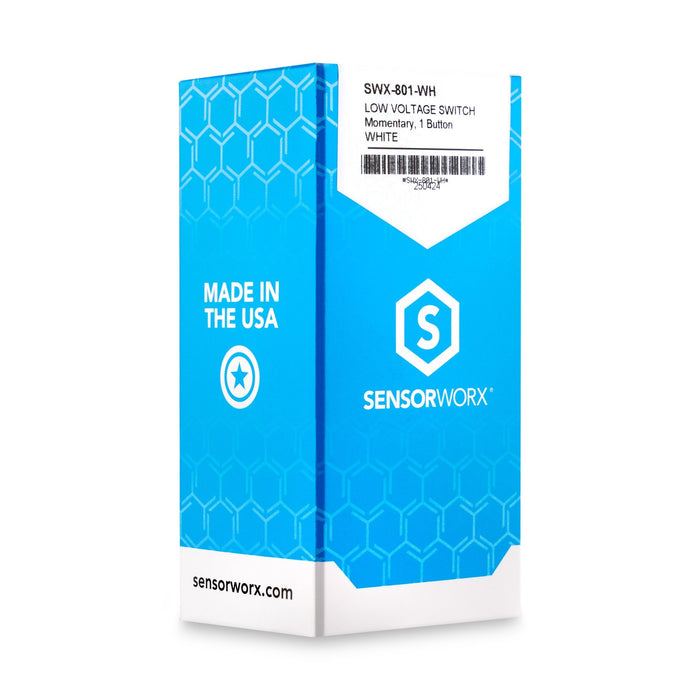 SENSORWORX Sensorworx SWX - 801 - WH Wh Decorator Dimmer Switch Low Voltge Momentary White SWX-801-WH