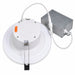 Topaz DLD6S-13CS 6" canless LED downlight with junction box, rear view