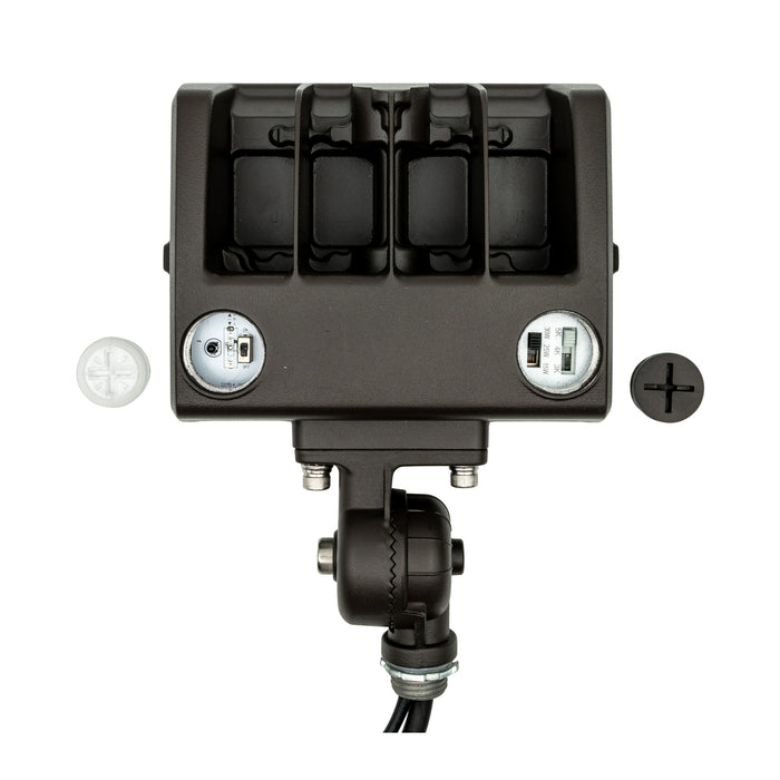 Topaz FL-30PCS-KNTR LED Flood Light 15W/25W/30W CCT Selectable Bronze 120-277V