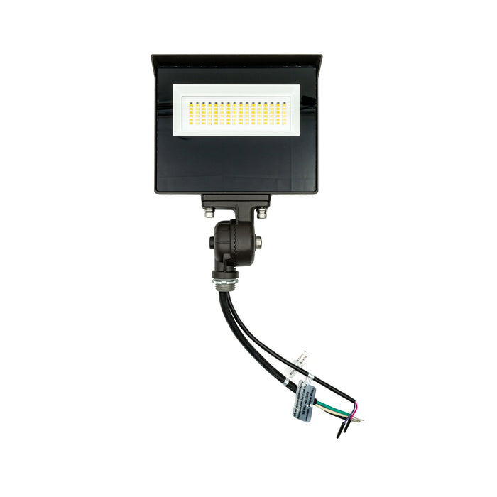 Topaz Topaz FL-30PCS-KNTR LED Flood Light 15W/25W/30W CCT Selectable Bronze 120-277V FL-30PCS-KNTR