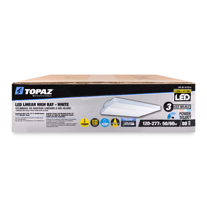 Topaz Topaz LHB-30L-W-PCS-U Lhb Series LED Linear High Bay Light CCT Selectable LHB-30L-W-PCS-U