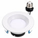 Topaz RTL/400WH/7W/CTS-46 4" LED retrofit downlight with E26 adapter, front angled view