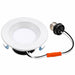 Topaz RTL/400WH/7W/CTS-46 LED downlight with E26 quick-connect adapter, angled view