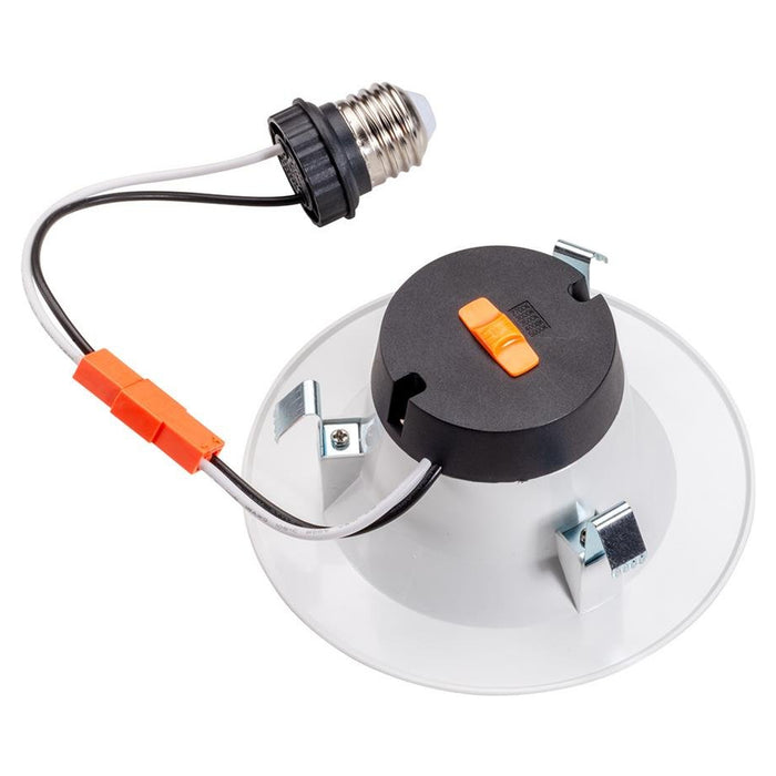Topaz RTL/400WH/7W/CTS-46 LED retrofit downlight, rear view with E26 adapter