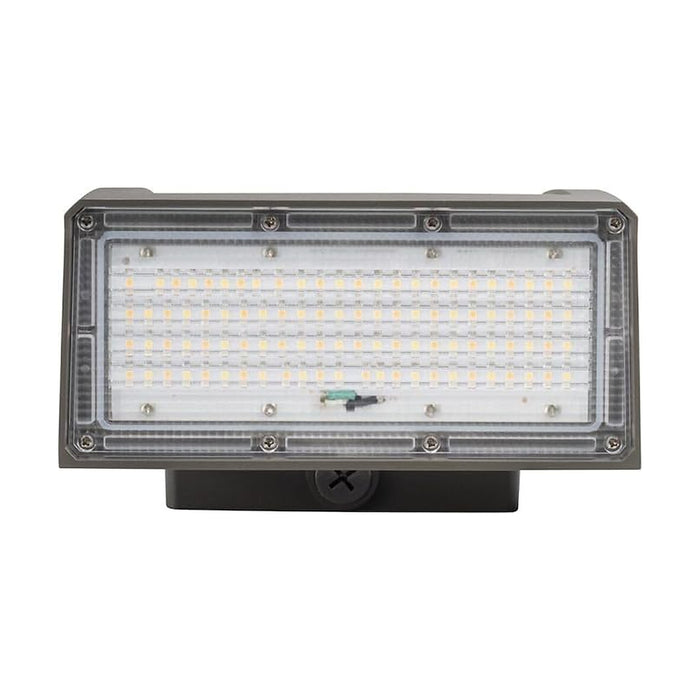 Topaz WPA-75W-PCTS-BZ-PC adjustable LED wall pack with housing tilted open.