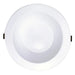 Westgate CRLE4 4-inch recessed LED downlight front view showing white trim and diffused light aperture.