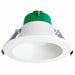 Westgate CRLE6 recessed LED downlight front view showing the white trim and diffused light aperture.