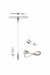 Westgate Westgate SCL - CS1P - 6FT Power Feed Suspension Canopy Set with Keyhole SCL-CS1P-6FT