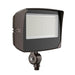 Westgate LF4MAX-MD-45-80W-MCTPB-KN-P medium LED flood light, bronze, angled front view