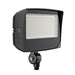 Westgate LF4MAX-MD-45-80W-MCTPB-KN-P-BK medium LED flood light, black, angled front view