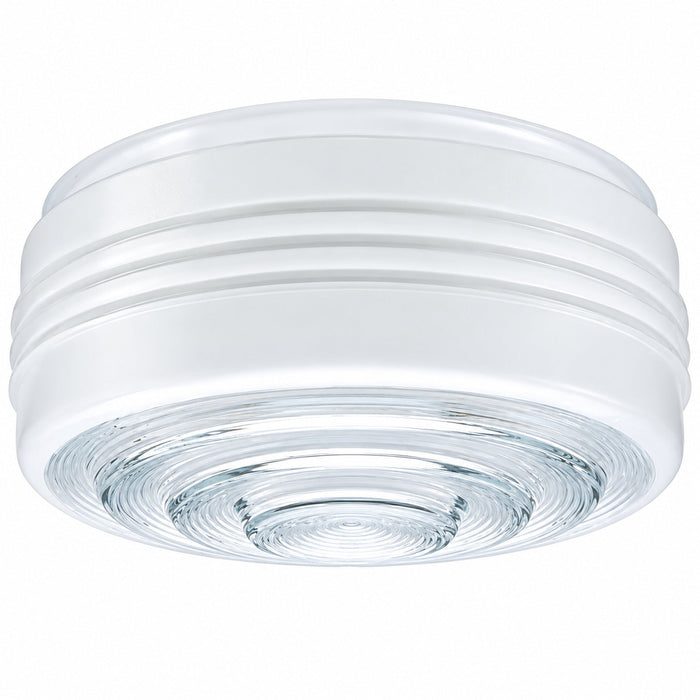 Westinghouse Westinghouse 85606 6.5" Drum Shade White & Clear Glass 6-Pack 8560600